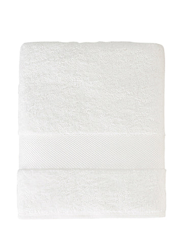 Organic White Cotton Bath Towel